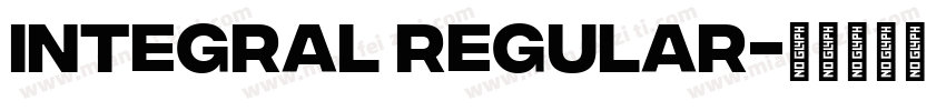 Integral Regular字体转换